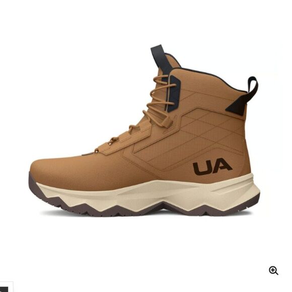 Under Armour Stellar G2 6" Tactical Boots | Men's 10 | Brown Rubber Sole Leather - Picture 2 of 5